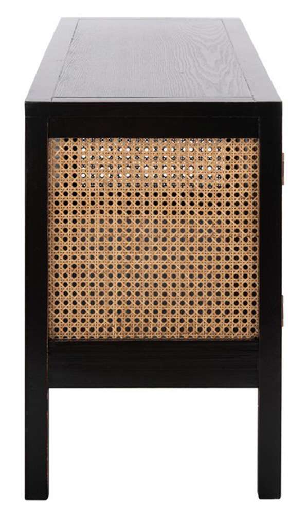 Safavieh - Karel 2 Door Media Stand - Black - Natural - MED2100A veiw 4
