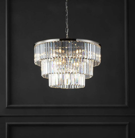 Safavieh - Couture - Karissa 3 Tier Chandelier - Nickle - CTL1006B veiw 2