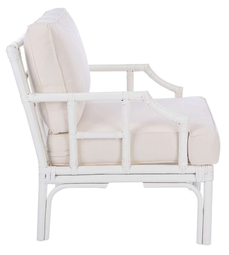 Safavieh - Kazumi Accent Chair W/ Cushion - White - White - ACH6508A veiw 4