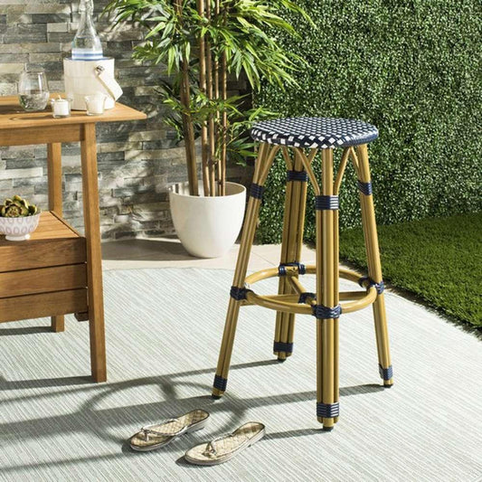 Safavieh - Kelsey Counter Stool - Navy - White - PAT4018A veiw 2
