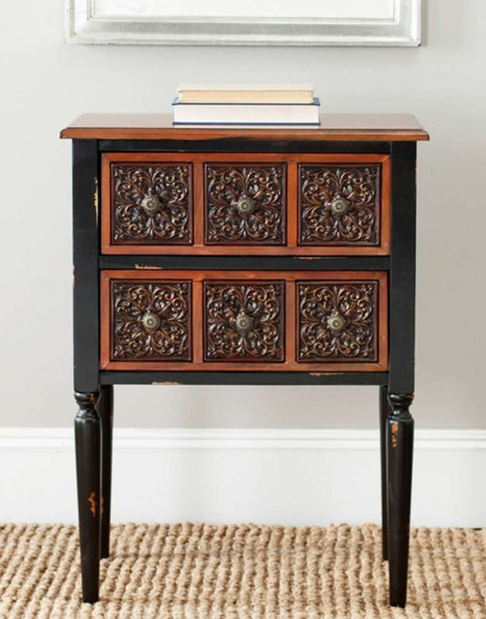 Safavieh - Kenneth Chairside Chest - Dark Brown - AMH4052A veiw 2
