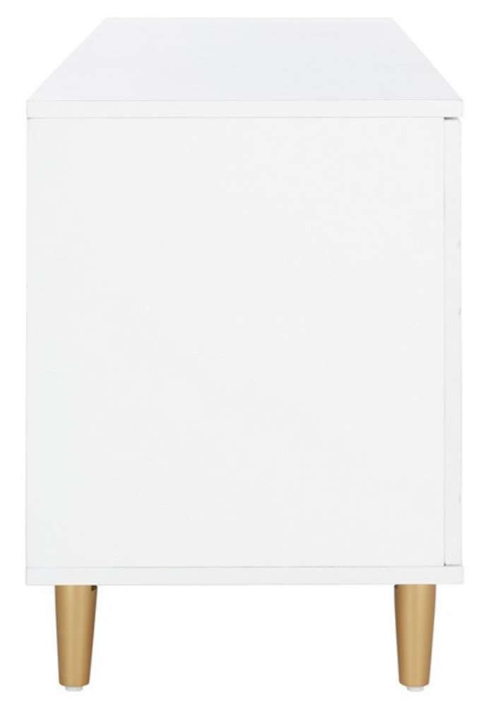 Safavieh - Kit 2 Shelf Pattern Mediastand - White - Gold - MED5013A veiw 5