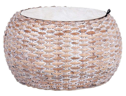 Safavieh - Klarysa Wood And Rattan Coffee - White Washed - COF6502A veiw 2