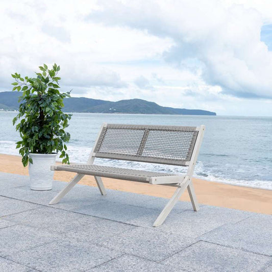 Safavieh - Kobina Outdoor Bench - Grey - Grey - PAT7304B veiw 2