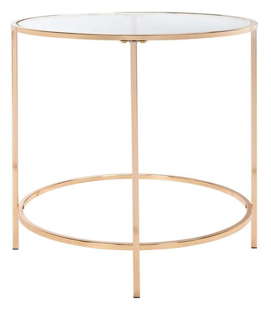 Safavieh - Kolby Round Side Table - Polished Gold - ACC8004A veiw 3
