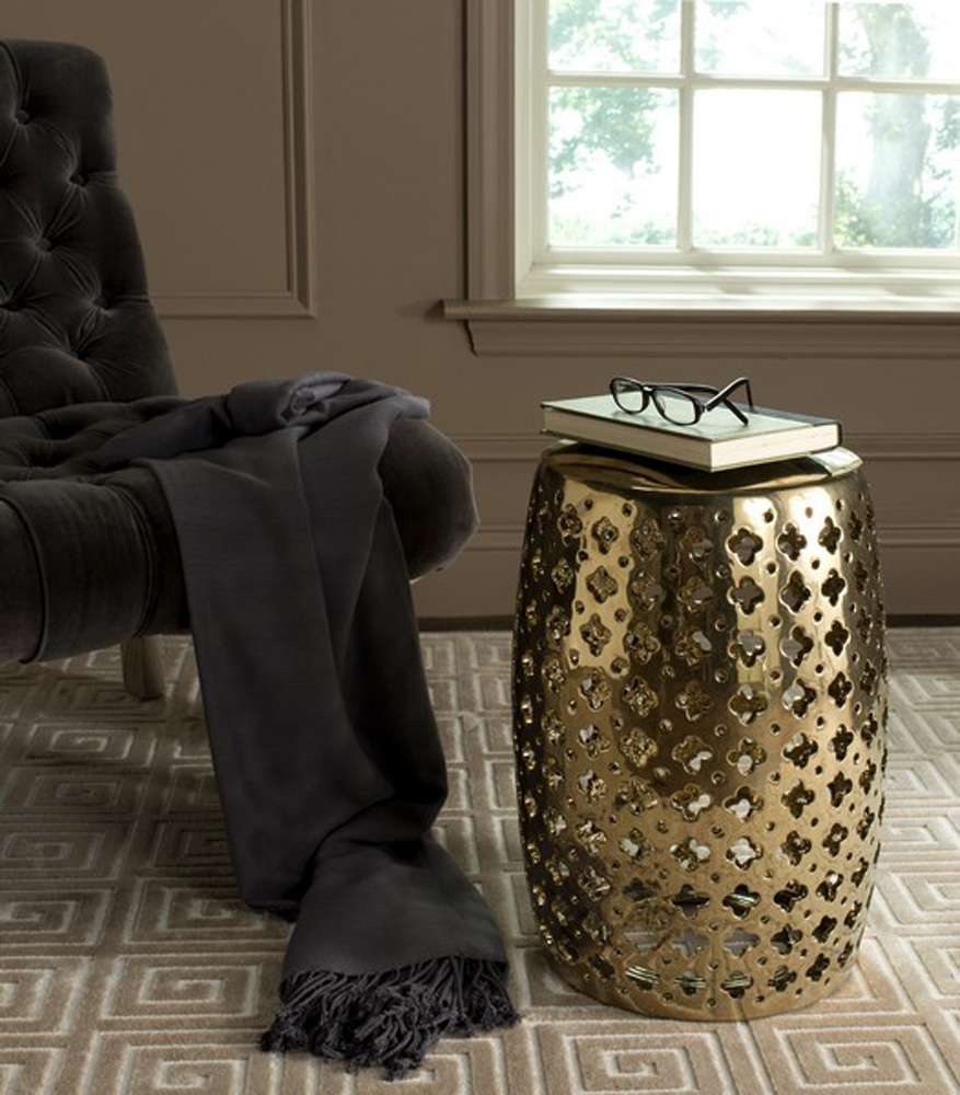 Safavieh - Lacey Garden Stool - Gold - ACS4531F veiw 1