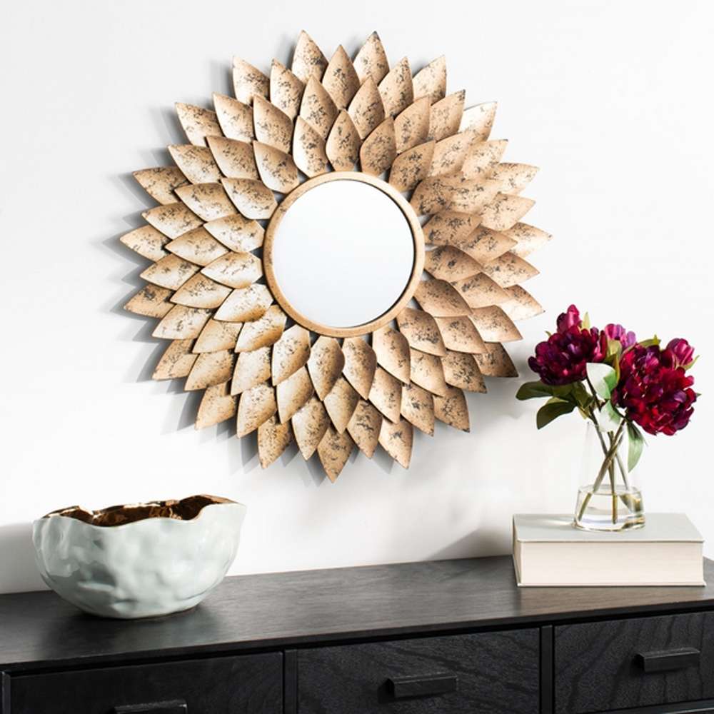 Safavieh - Lana Sunburst Mirror - Gold - MRR1023A veiw 2