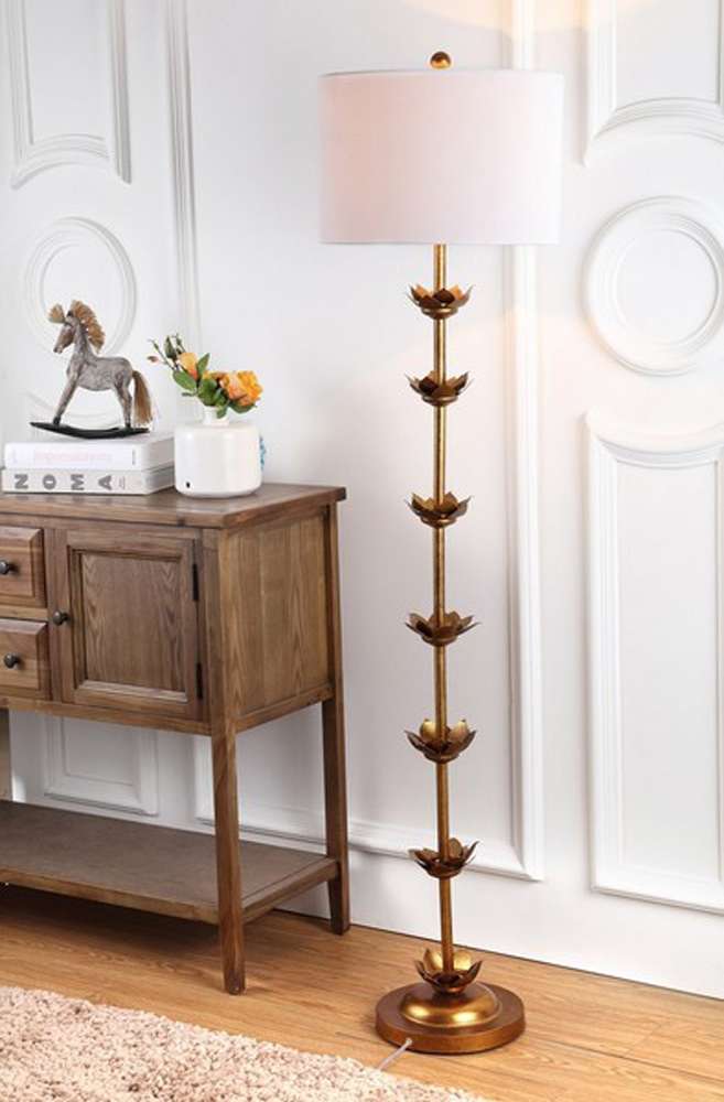 Safavieh - Landen Leaf Floor Lamp - Antique Gold - FLL4003A veiw 1