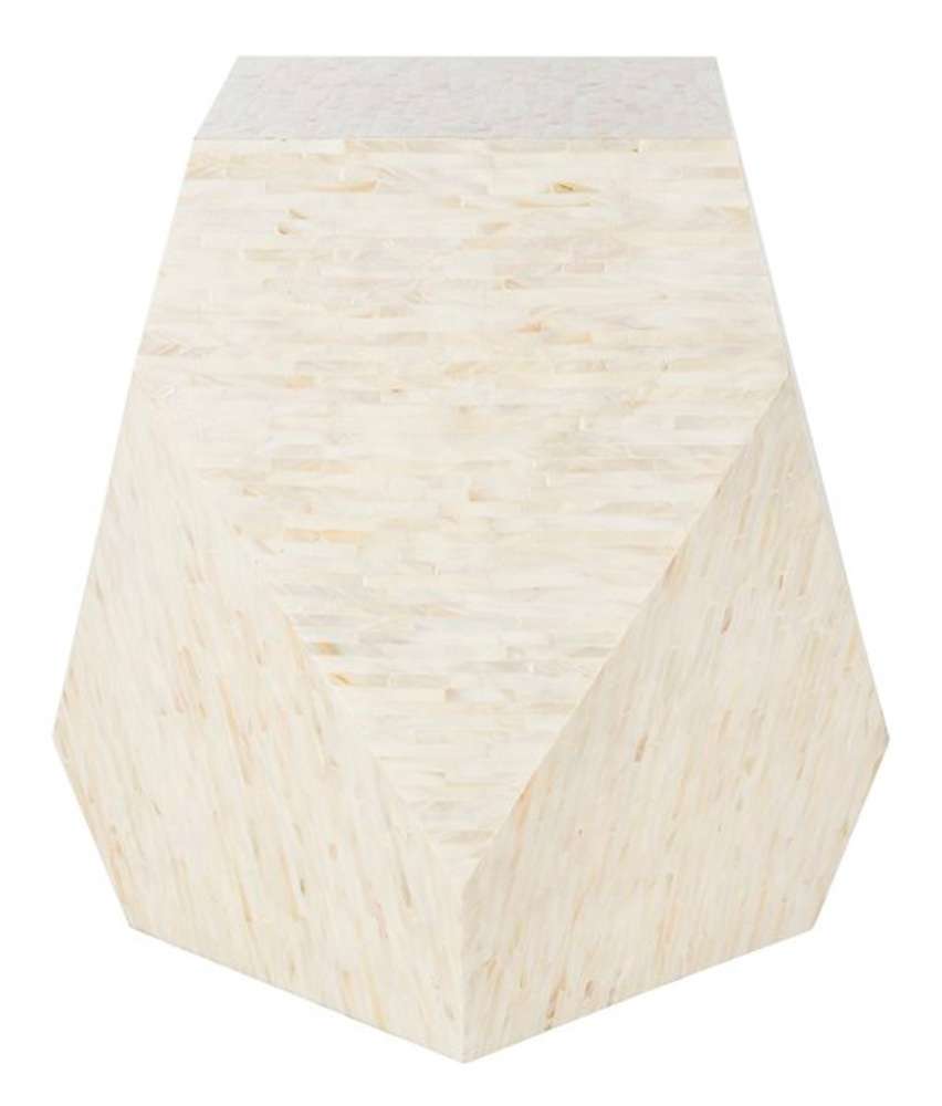 Safavieh - Lea Mosaic Geom Side Table - Multi - Light Beige - TRB1010A veiw 3