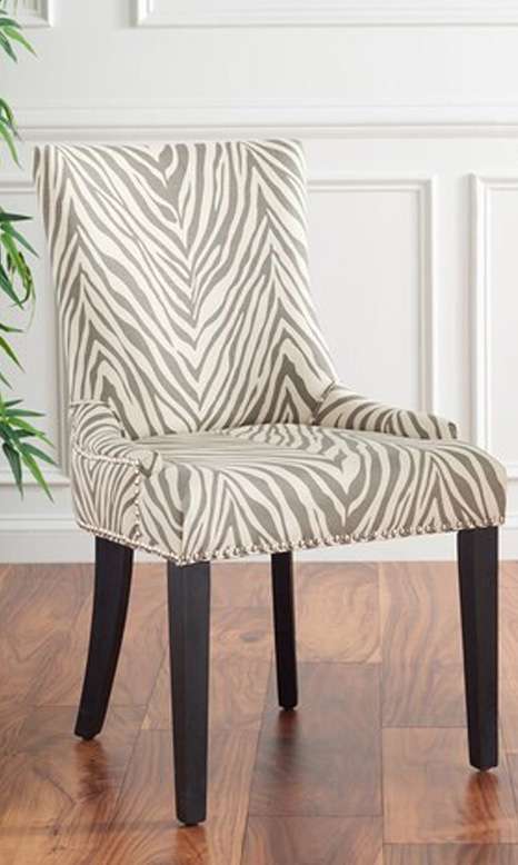 Safavieh - Lester Dining Chair - Grey Zebra (Set of 2) - MCR4709Q-SET2 veiw 1