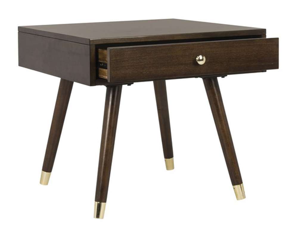 Safavieh - Levinson Gold Cap End Table - Brown - FOX6305A veiw 4
