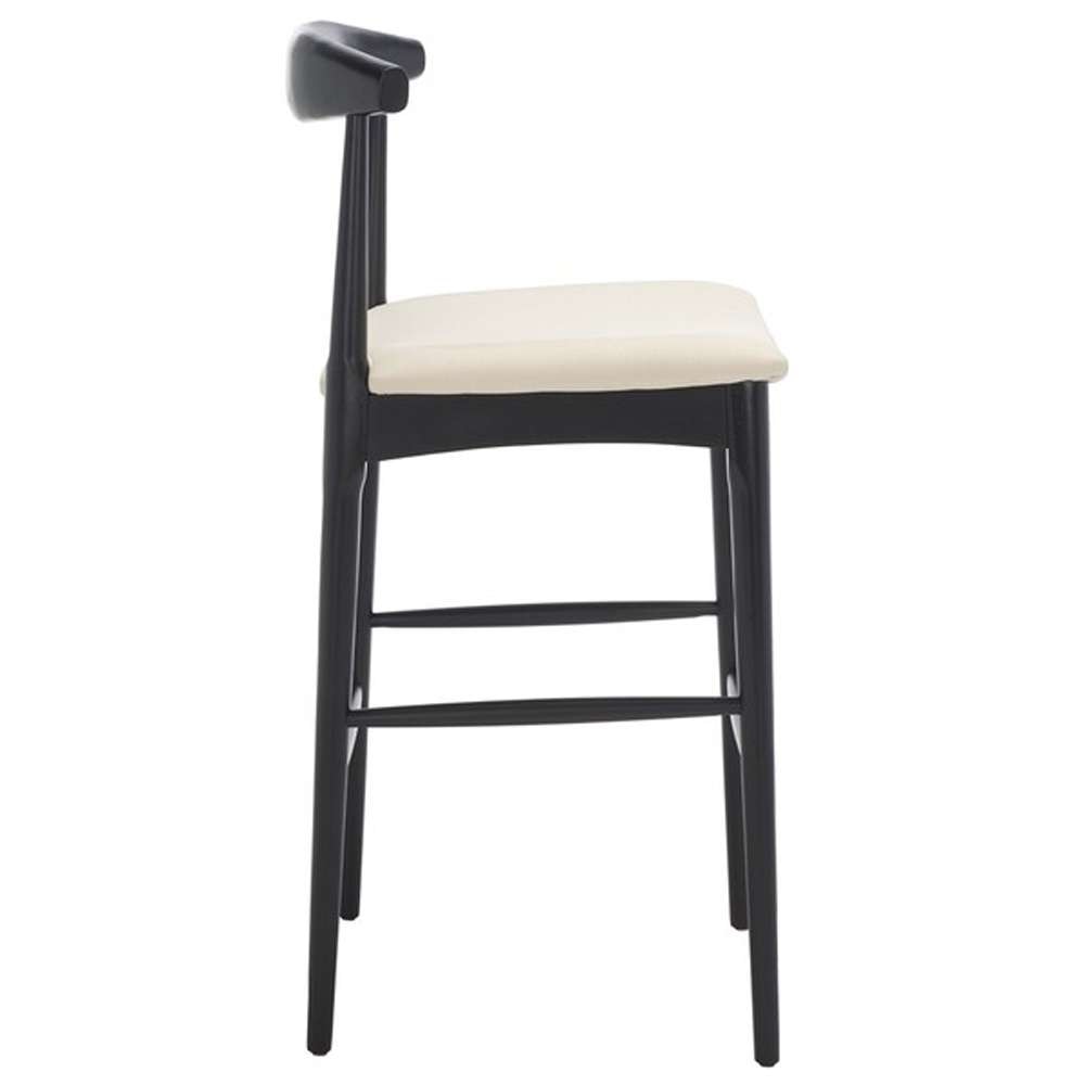 Safavieh - Lionel Retro Barstool - Black - Creme - BST1503A veiw 4