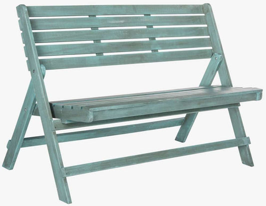 Safavieh - Luca Folding Bench - Beach House Blu - FOX6705C veiw 2