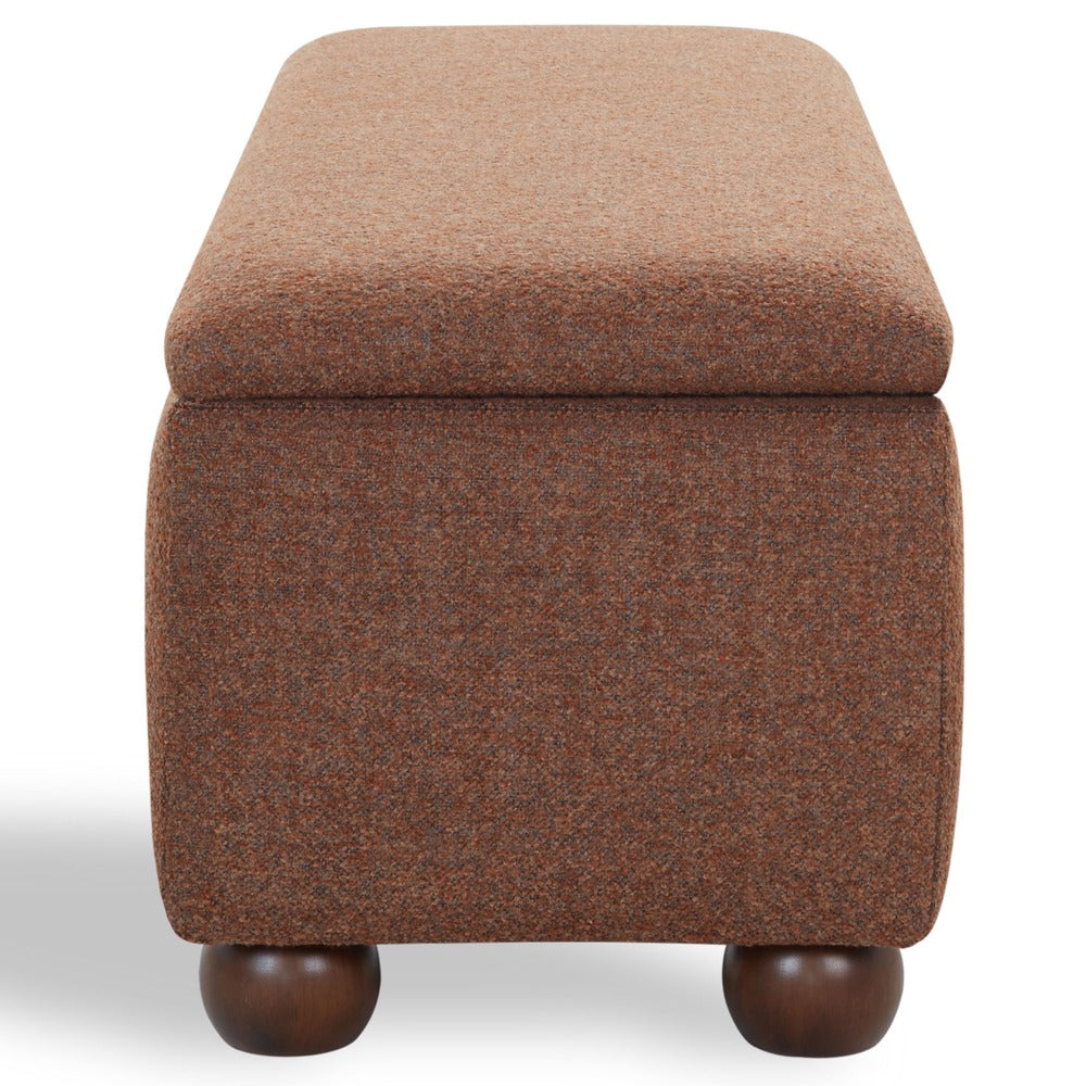 Safavieh - Lucija Boucle Storage Bench / Burnt Orange - SFV5153C view 5