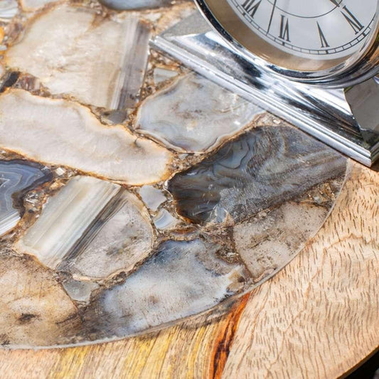 Safavieh - Lumi Agate Accent Table - Multi Color Black - Agate - ACC5302A veiw 2