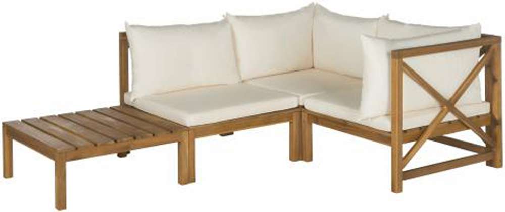 Safavieh - Lynwood Outdoor Sectional - Natural - Beige - PAT6713A veiw 3