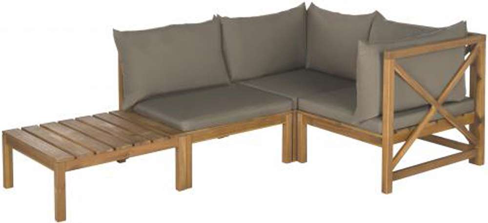 Safavieh - Lynwood Outdoor Sectional - Natural - Taupe - PAT6713B veiw 3