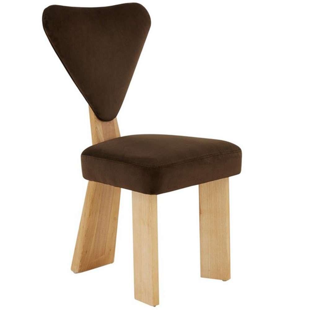 Safavieh - Couture - Madalena 3 Leg Dining Chair - Dark Brown - Natural - SFV5088A veiw 3