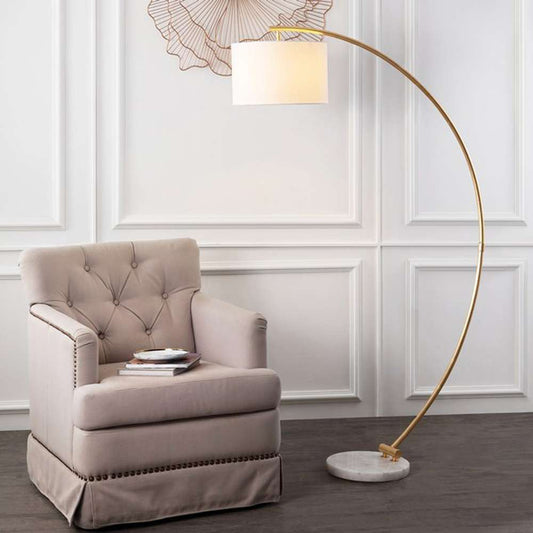 Safavieh - Madigan 70in Floor Lamp - Gold - White - FLL4115A veiw 2