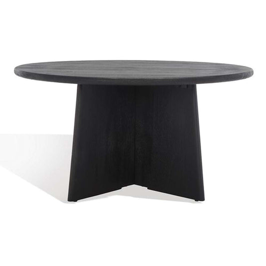 Safavieh - Couture - Madilynn Round Wood Coffee Table - Black - SFV9707A veiw 2