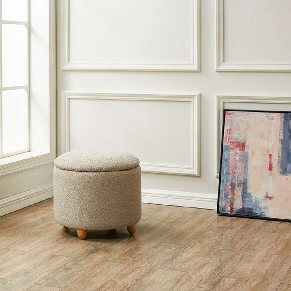 Safavieh - Couture - Mariabella Storage Ottoman - Oatmeal - SFV4793C veiw 3