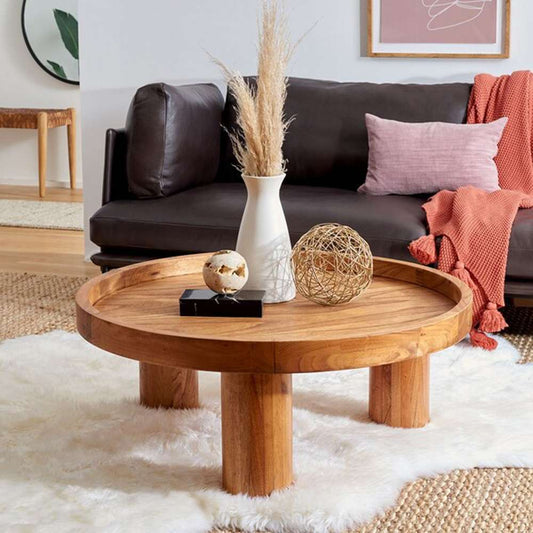 Safavieh - Meek 3 Leg Round Coffee Table - Natural - COF6603A veiw 2