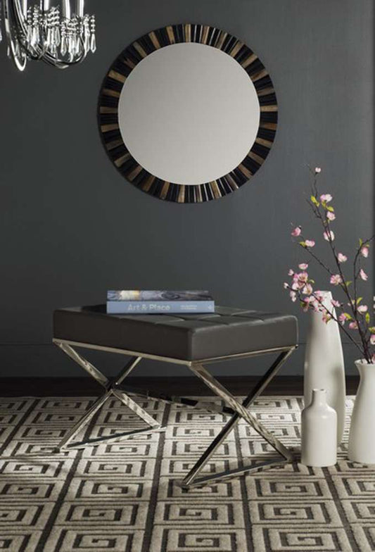 Safavieh - Micha Ottoman - Grey - FOX2022B veiw 2