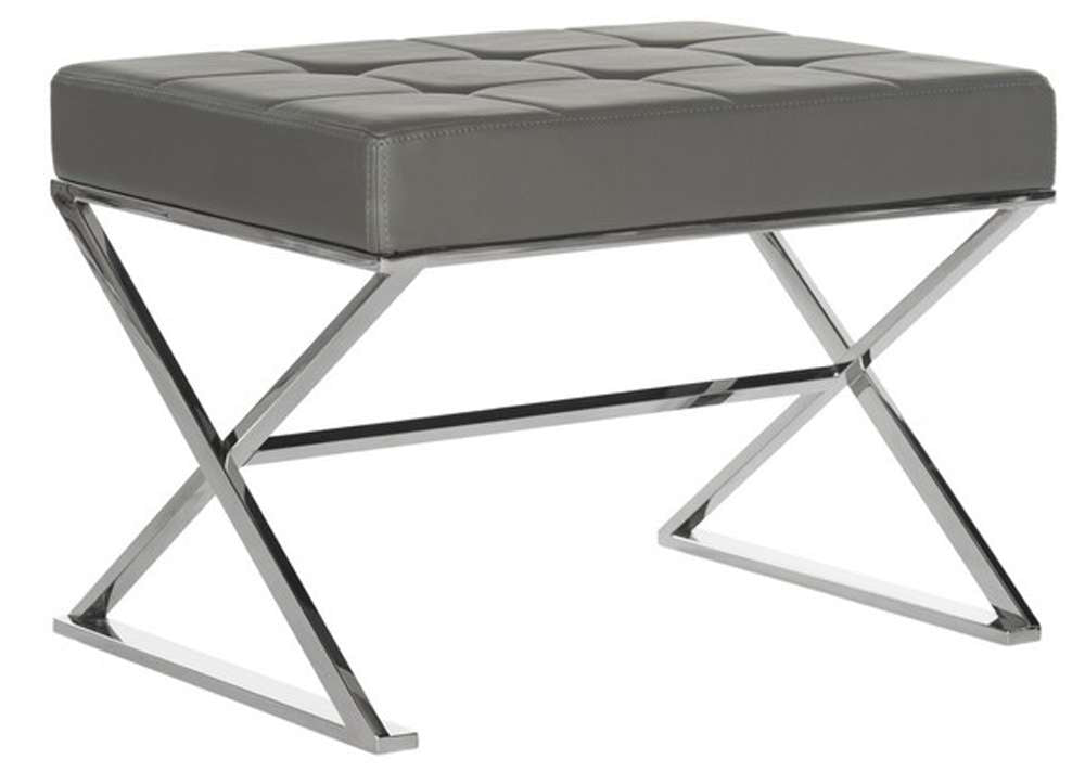 Safavieh - Micha Ottoman - Grey - FOX2022B veiw 3
