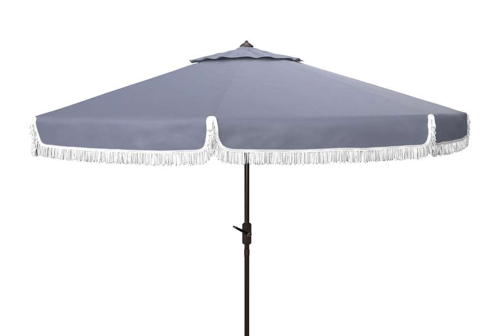 Safavieh - Milan Fringe 11Ft Umbrella - Grey - PAT8108B veiw 1