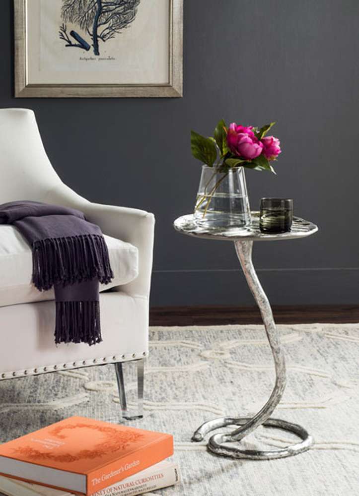 Safavieh - Mina Side Table - Silver - FOX3246B veiw 2