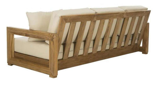 Safavieh - Couture - Montford 3-Seat Bench - Natural Teak - Beige - CPT1004A veiw 2