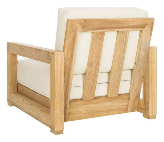 Safavieh - Couture - Montford Armchair - Natural Teak - Beige - CPT1000A veiw 2