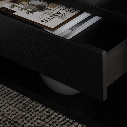 Safavieh - Munson 2 Shlf 1 Drw Nightstand - Black - NST6603C veiw 2