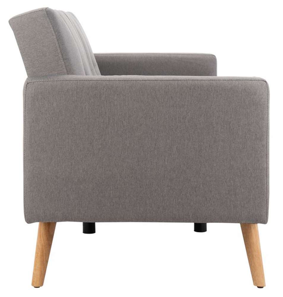 Safavieh - Murray Foldable Futon Sofa Bed with Pillow - Dark Grey - Natural - LVS2004A veiw 4