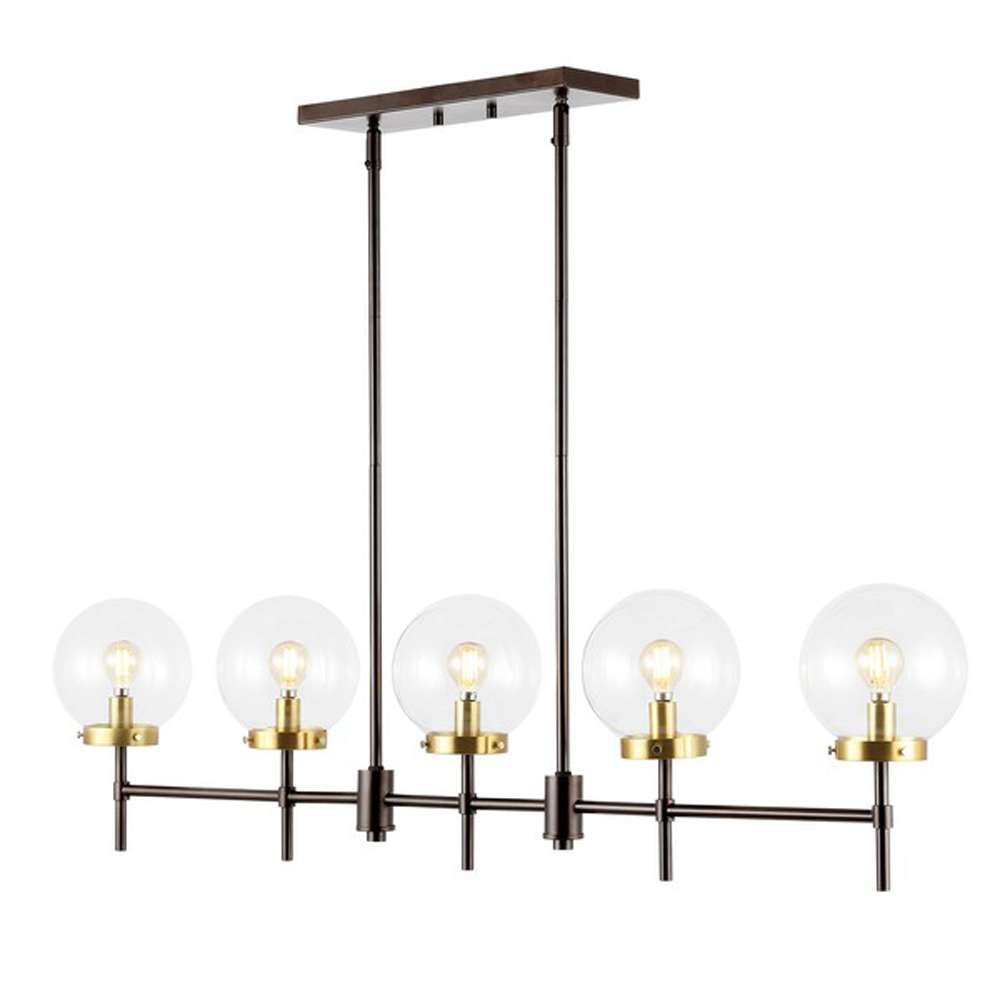 Safavieh - Mylah 5Lt 44.5in Pendant - Oil Rub Bronze - Brass - PND4207A veiw 4