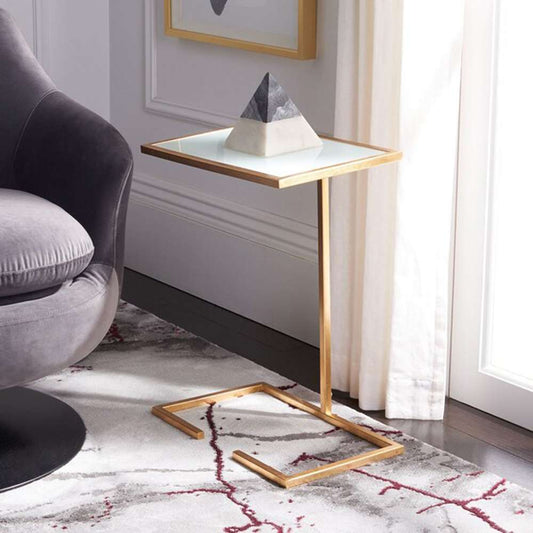 Safavieh - Neil Accent Table - Gold - White - FOX2528A veiw 2