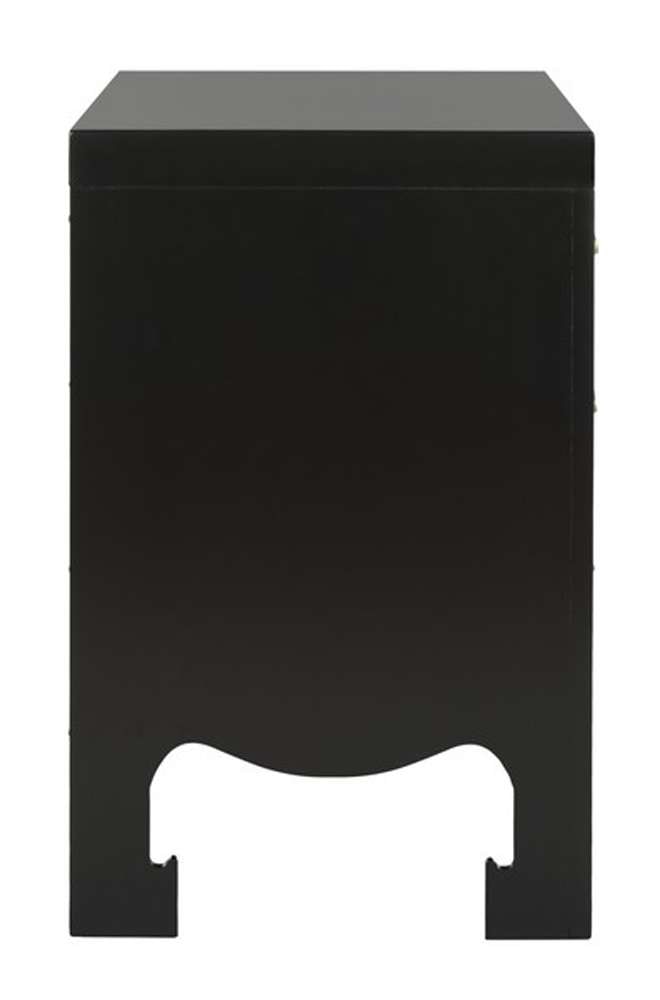 Safavieh - Nero 3 Drawer Nightstand - Black - FOX6274A veiw 3
