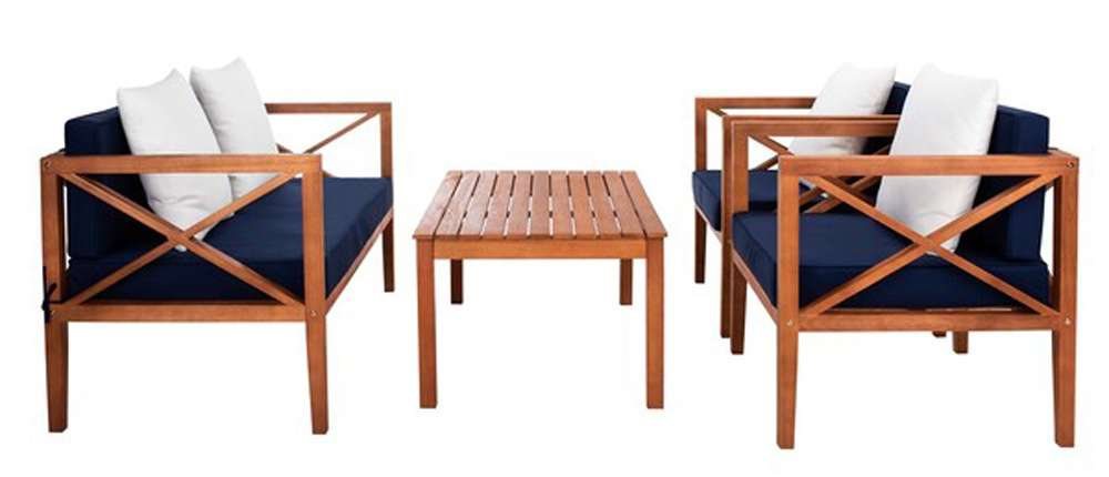 Safavieh - Nunzio 4 Piece Set - Natural - Nvy+Solid Plw - PAT7031E veiw 3
