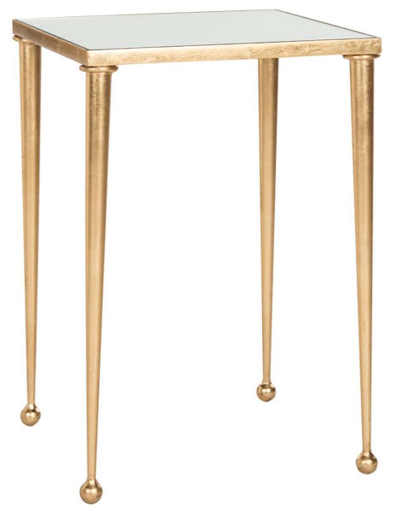Safavieh - Nyacko End Table - Gold - Mirror - FOX2579A veiw 3