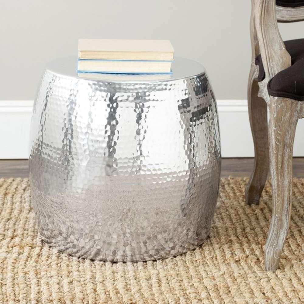 Safavieh - Odin Round Stool - Silver - FOX5504A veiw 2