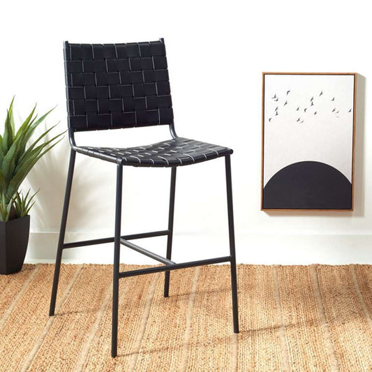 Safavieh - Olenna Woven Counter Stool - Black - BST3011F veiw 2