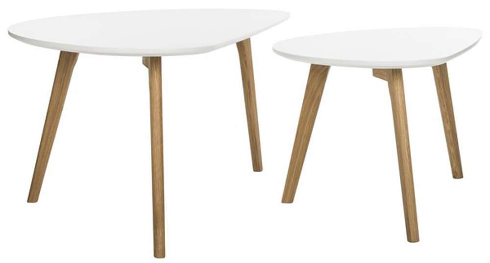 Safavieh - Olida Double Coffee Table - White - Oak - FOX8208A veiw 3