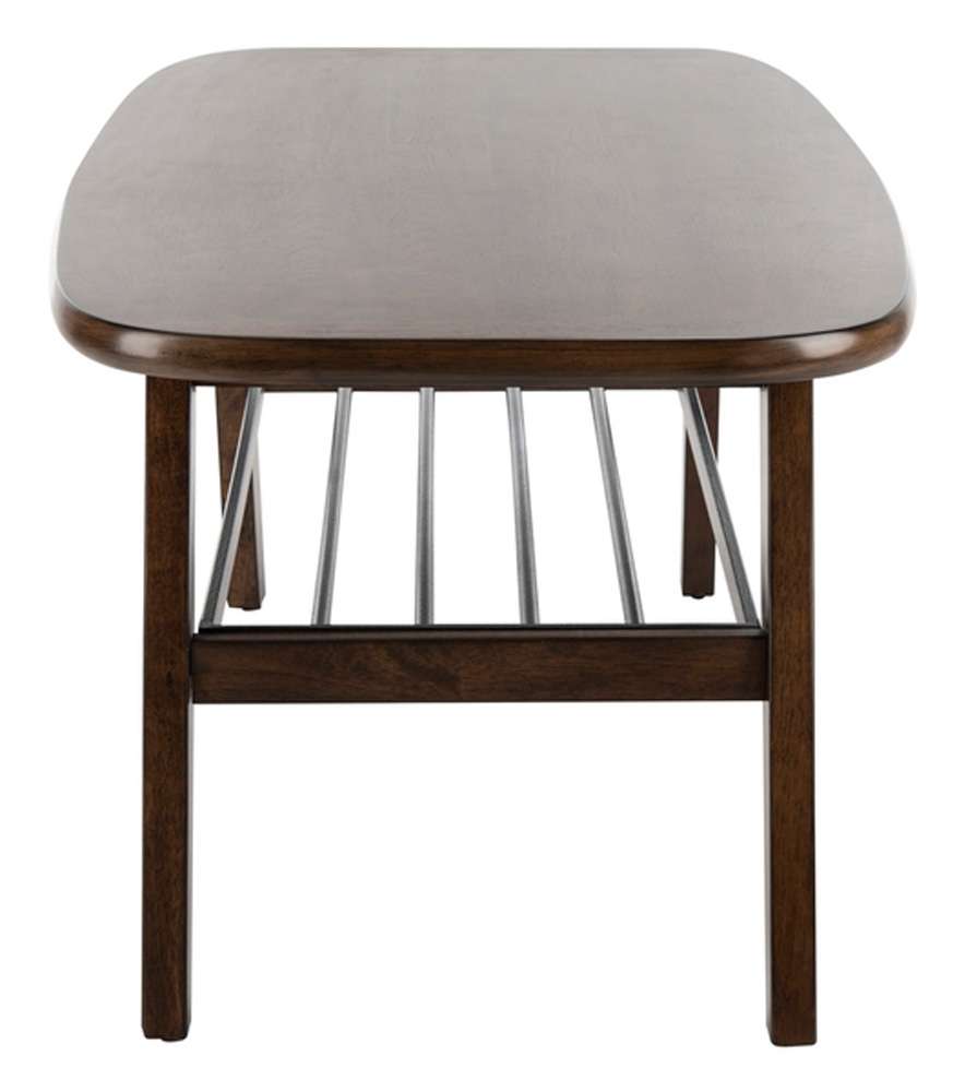 Safavieh - Oren 2 Tier Coffee Table - Walnut - Black - COF6400A veiw 4