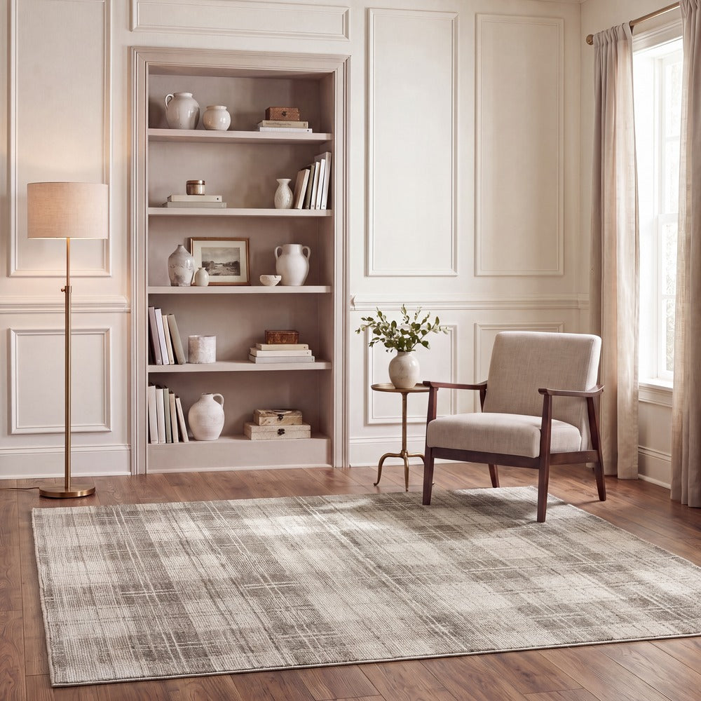Safavieh - Oxford Plaid 500B Beige / Ivory - 6.7" X 9" - OXP500B-6 view 2