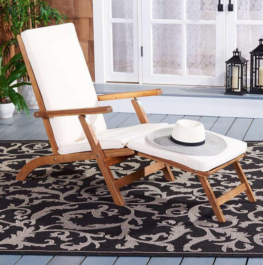 Safavieh - Palmdale Lounge Chair - Natural - Beige - PAT7015C veiw 2