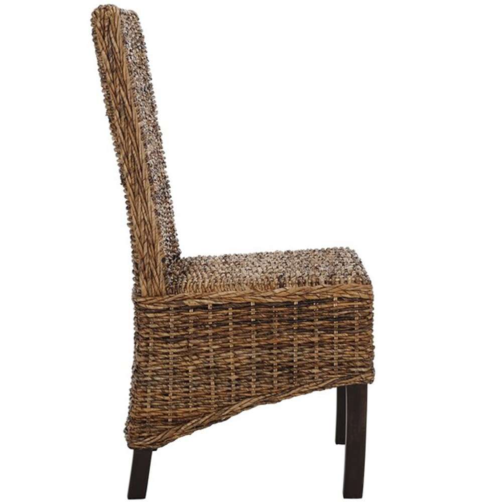 Safavieh - Pembrooke Side Chair - Banana Natural - Dark Brown (Set of 2) - FOX6520A-SET2 veiw 4