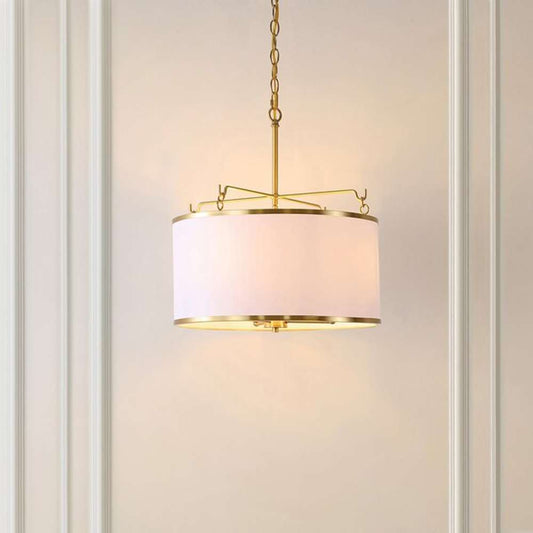 Safavieh - Perzeta 3Lt 18.25in Pendant - Brass - White - PND4158A veiw 2