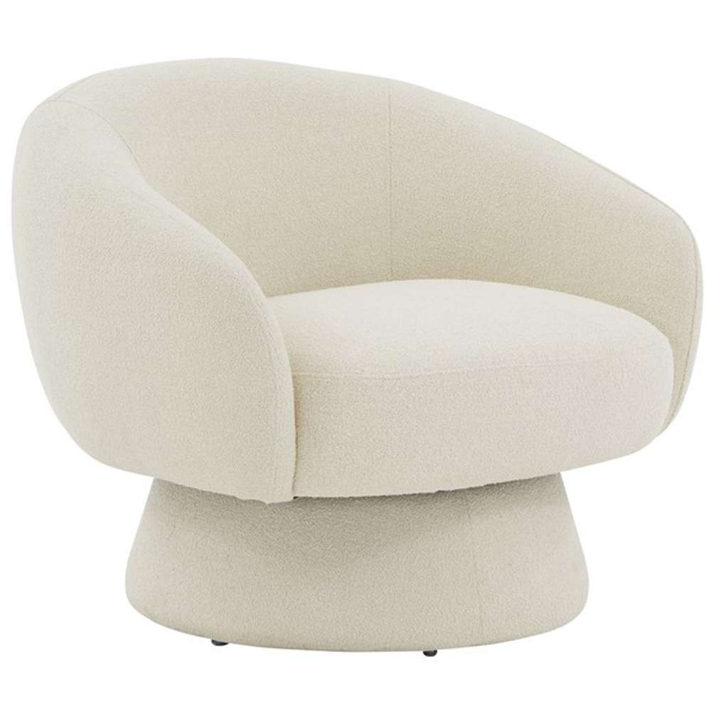 Safavieh - Couture - Petryna Boucle Accent Chair - Creme - SFV4822B veiw 3