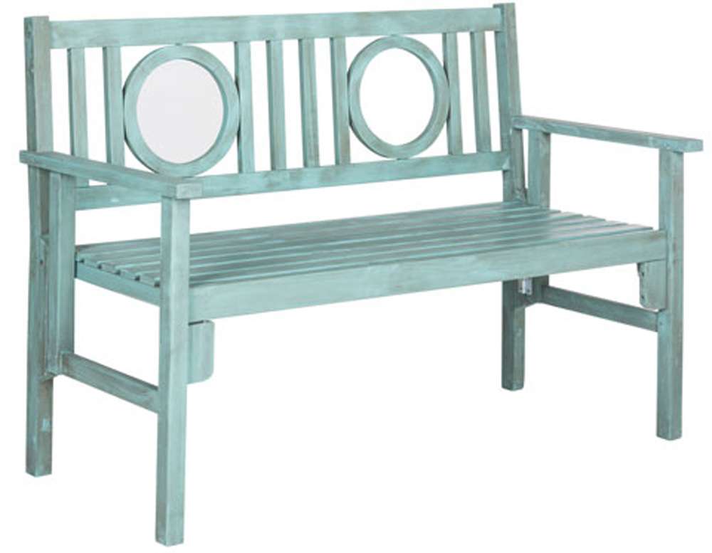 Safavieh - Piedmont Folding Bench - Beach House Blu - PAT6714B veiw 2