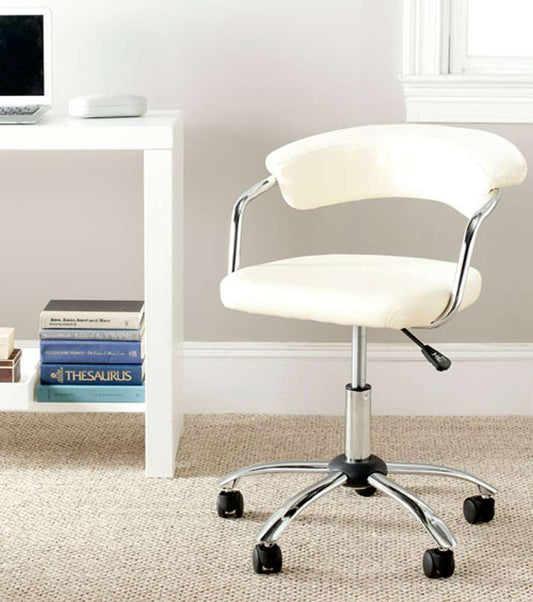 Safavieh - Pier Desk Chair - Creme - FOX8502A veiw 2